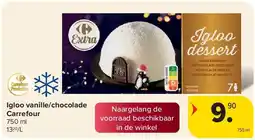 Carrefour Igloo vanille/chocolade Carrefour aanbieding