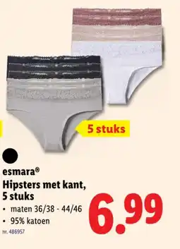 Lidl Hipsters met kant, 5 stuks aanbieding