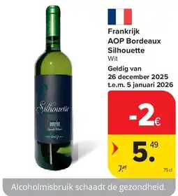 Carrefour Frankrijk AOP Bordeaux Silhouette aanbieding