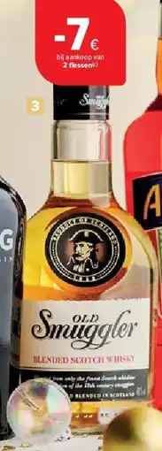 Carrefour Whisky Old Smuggler aanbieding