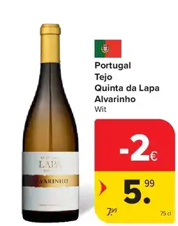 Carrefour Portugal Tejo Quinta da Lapa Alvarinho aanbieding