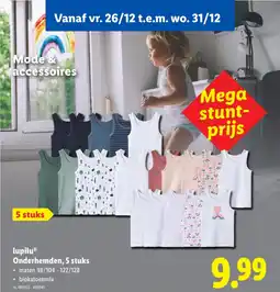 Lidl Onderhemden, 5 stuks aanbieding