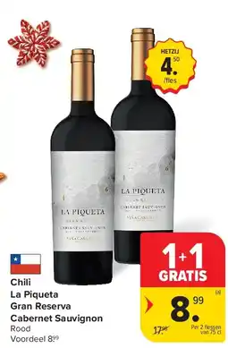 Carrefour Chili La Piqueta Gran Reserva Cabernet Sauvignon aanbieding