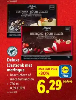 Lidl IJsstronk met meringue aanbieding