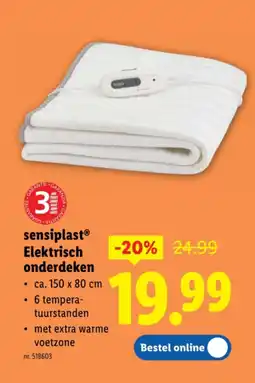 Lidl Elektrisch onderdeken aanbieding