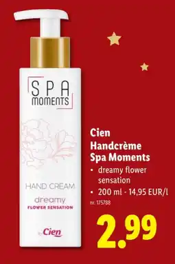 Lidl Handcrème Spa Moments aanbieding