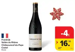 Carrefour Frankrijk Vallée du Rhône Châteauneuf-du-Pape aanbieding