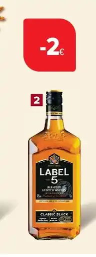 Carrefour Whisky Label 5 Original aanbieding