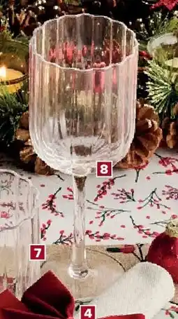 Carrefour Set van 4 wijnglazen aanbieding