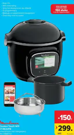 Carrefour Cookeo Touch Wifi YY4632FB aanbieding