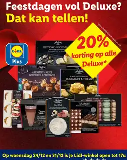 Lidl korting op alle 490g Deluxe Deluxe aanbieding