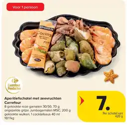 Carrefour Aperitiefschotel met zeevruchten Carrefour aanbieding