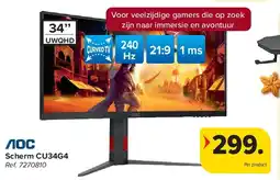 Carrefour Aoc Scherm CU34G4 aanbieding