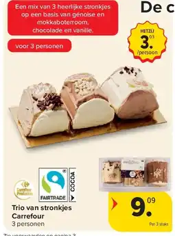Carrefour Trio van stronkjes Carrefour aanbieding