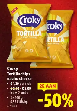 Lidl Tortillachips nacho cheese aanbieding