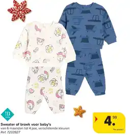 Carrefour Sweater of broek voor baby’s aanbieding
