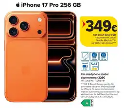 Carrefour iPhone 17 Pro 256 GB aanbieding