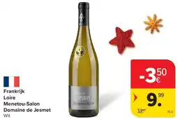 Carrefour Frankrijk Loire Menetou-Salon Domaine de Jesmet aanbieding