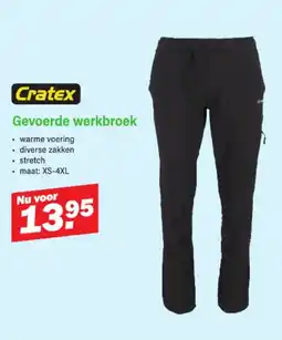 Van Cranenbroek Gevoerde werkbroek aanbieding