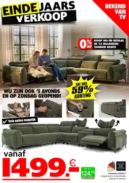 Seats and Sofas Hoeksalon legacy aanbieding