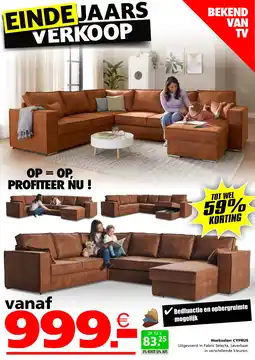 Seats and Sofas Hoeksalon cyprus aanbieding