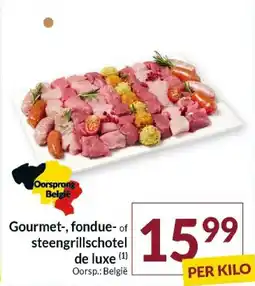 Intermarché Gourmet fondue of steengrillschotel de luxe aanbieding