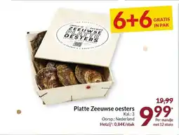 Intermarché Platte zeeuwse oesters aanbieding