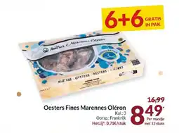 Intermarché Oesters fines marennes oléron aanbieding