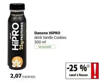 Colruyt Danone hipro drink vanille cookies aanbieding