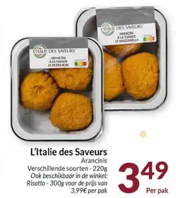 Intermarché L'Italie des Saveurs Arancinis aanbieding