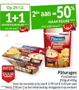 Intermarché Pâturages Fonduekaas aanbieding