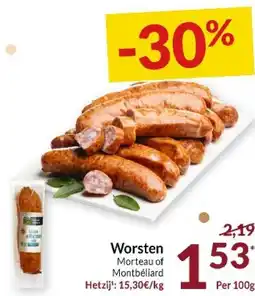 Intermarché Worsten Morteau of Montbéliard aanbieding