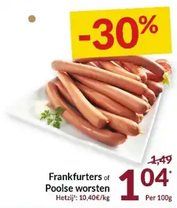 Intermarché Frankfurters of Poolse worsten aanbieding