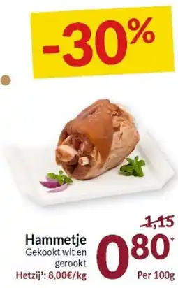 Intermarché Hammetje Gekookt wit en gerookt aanbieding