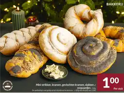 Intermarché Mini strikken, kransen, gevlochten kransen, slakken of zeepaardjes aanbieding