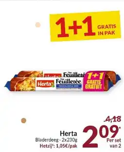 Intermarché Herta Bladerdeeg aanbieding