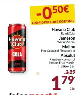 Intermarché Havana Club Rum&Cola aanbieding