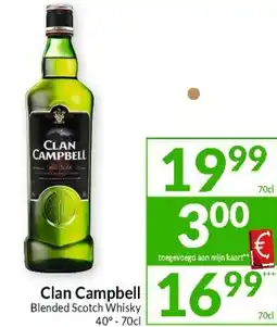 Intermarché Clan Campbell Blended Scotch Whisky 40° aanbieding