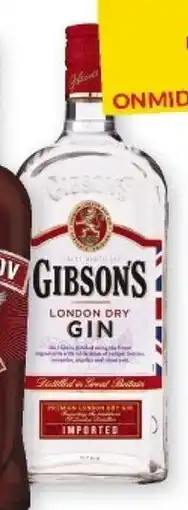 Intermarché Gibson's dry gin of pink aanbieding