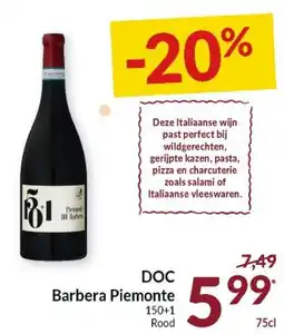 Intermarché DOC Barbera Piemonte aanbieding