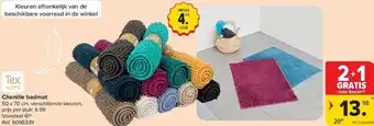 Chenille badmat
