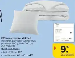Carrefour Effen microvezel dekbed aanbieding