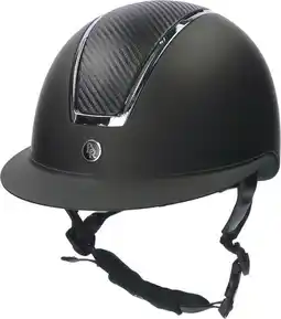Decathlon Rijhelm met polovizier BR Equitation Omega Painted aanbieding