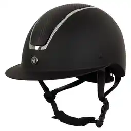 Decathlon Rijhelm met polovizier BR Equitation Omega Painted aanbieding