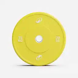 Decathlon Halterschijf voor gewichtheffen en crosstraining 15 kg Pro-reeks aanbieding