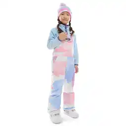 Decathlon Kinderen Wintersport Meisjes snowboard broek met bretels KB1-G Jazzy Multicolor aanbieding