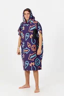 Decathlon Surfponcho voor Volwassenen – Tech Pocket – Neon aanbieding