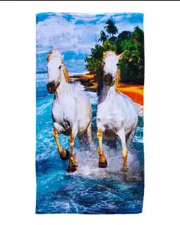 Decathlon PAARD GEDRUKT HANDDOEK aanbieding