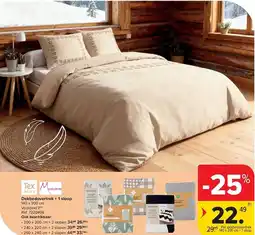 Carrefour Dekbedovertrek + 1 sloop aanbieding