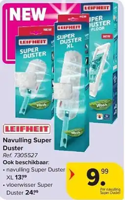 Carrefour Leifheit navulling Super Duster aanbieding